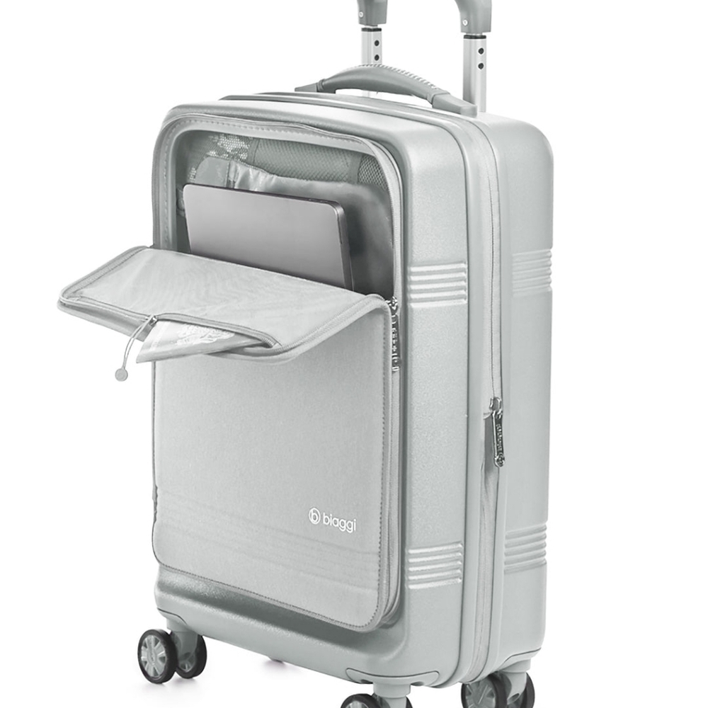 Biaggi Runway Hardside Hybrid 22" Carry On Luggage With TSA Lock